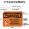 Signmission No Smoking No Eating No Drinking OSHA Warning Sign, Vinyl Decal, 10in W x 7in L, 2PK OS-2PACK-WS-D-710-L-12712 - alternate 5